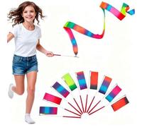 Shein JOYIN Juego de 5 piezas de varitas con cintas de satén para baile, regalos de fiesta de cumpleaños de princesa, premios de carnaval, relleno de bolsas
