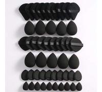Shein Juego de 10-50 piezas de esponjas de maquillaje ultra suaves, esponjas de maquillaje facial multifuncionales adecuadas para base líquida, corrector, p