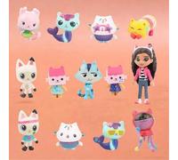 Shein Juego de 13 piezas de juguetes hechos a mano de Gabby's Dollhouse, relleno de calcetines navideños, regalos de Navidad, decoraciones navideñas