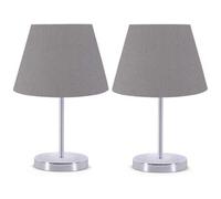 Shein Juego de 2 lámparas de noche 37cm color gris. Envío gratuito en 24/48 horas