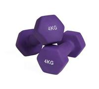 Shein Juego de 2 Mancuernas, 2 x 2 kg, Mancuernas Hexagonales con Superficie de Vinilo, para Fitness, Ejercicio, Entrenamiento, para Gimnasia en Casa, Viole