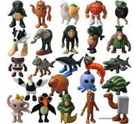 Shein Juego de 24 piezas de estatuas de personajes animales de estilo italiano imaginativo - Tungtungtung Sahur: una colección para gamers, adornos de mesa