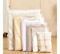 Shein Juego de 25/15/10 bolsas de almacenamiento para viajes - 3-5 tamaños (Grande/Mediano/Pequeño), esencial para vacaciones, material de plástico PE trans