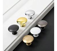 Shein Juego de 3/6 piezas, manija circular para gabinete de cocina, cajón, tocador, baño, tocador, puerta de mueble, gabinete