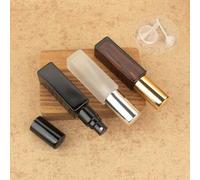 Shein Juego de 3 piezas/6 piezas/12 piezas/18 piezas de botellas de spray de 10ml de vidrio cuadrado, recargables, para maquillaje, tónico, perfume, con ato