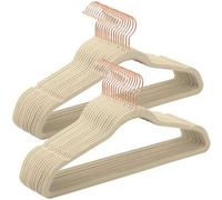 Shein Juego de 30/50 Perchas Aterciopeladas, 41,5 cm de Largo, Finas, Gran Capacidad de Carga, con Ganchos Giratorios de 360°, para Camisas de Abrigo Comple