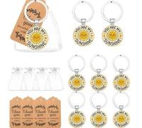 Shein Juego de 30 piezas/15 piezas de llaveros "Eres mi sol", adecuado como regalo inspirador para amigos, familia, colegas y compañeros de clase, aplicable