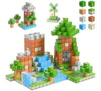 Shein Juego de 60 piezas de bloques de construcción magnéticos - Cubos sensoriales STEM para niños, construye el mundo magnético, juguetes para regalo de cu