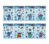 Shein Juego de 8 pegatinas de Stitch de Disney para decorar álbumes de recortes, laptops, teléfonos celulares, guitarras y equipaje.