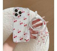 Shein Juego de accesorios para estuche de teléfono 5 en 1: (1 pieza Estuche de protección completa para cámara) + (1 pieza Cubierta del adaptador de cargado