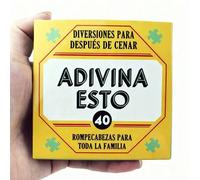 Shein Juego de adivinanzas felices (Versión en español), Juego de mesa familiar, Entretenimiento después de la comida, Regalo de juego de cartas para cumple