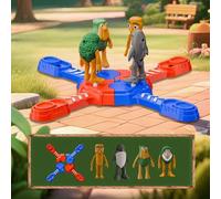 Shein Juego de batalla de 4 jugadores Tung Tung Sahur, juego de plataforma competitiva de 2 jugadores para mesa, el último hombre en pie gana, figuras de pa