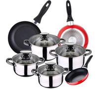 Shein Juego de Batería de cocina de 5 piezas + 3 sartenes 16/20/24 cm SAN IGNACIO Colección Toledo