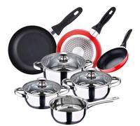 Shein Juego de Batería de cocina de 5 piezas + 3 sartenes 16/20/24 cm SAN IGNACIO Colección Toledo