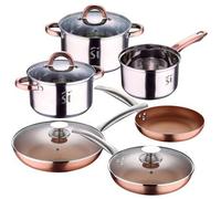Shein Juego de batería de cocina "Onil" 5pc en acero inoxidable + set de 5 sartenes en aluminio prensado. Envío gratuito en 24/48 horas