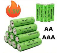 Shein Juego de baterías recargables AA/AAA de 1.5V de alta capacidad con cargador USB, compatible con juguetes, controles remotos, pantallas, cepillos de di