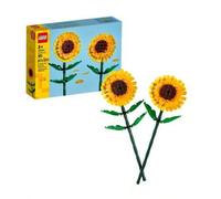 Shein Juego de bloques de construcción de Girasoles Botanicals 40524 - Decoración de habitación y hogar, regalo de cumpleaños perfecto para niños, niñ