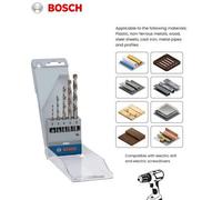 Shein Juego de brocas hexagonales helicoidales para metal HSS-G de Bosch PRO - Bosch Professional Materiales aplicables: Acero no aleado/Acero de baja aleac