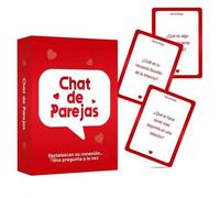 Shein Juego de cartas de conversación para parejas en español, cartas de diálogo profundo para parejas, cartas de temas rompehielo para citas, regalo del Dí