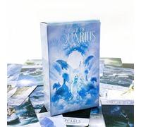 Shein Juego de cartas de tarot Aquarius Era para ocio y entretenimiento, juego de mesa de adivinación para reuniones familiares