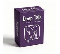 Shein Juego de Cartas Deep Talk - Preguntas para Iniciar Conversaciones Profundas para Parejas, Amigos & Adultos - Perfecto para Citas, Cenas, Viajes por Ca