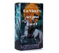 Shein Juego de cartas Tarot Arcana de Da Vinci, baraja de cartas de adivinación y lectura del futuro para fiestas, cumpleaños y regalos festivos