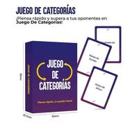 Shein Juego de Categorías, Juego de Cartas de Pensamiento Rápido, Juego de Categorías de Geografía Multijugador, Juego de Mesa Portátil, Adecuado para Reuni