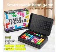 Shein Juego de Cuentas Mágicas Inteligentes para Niños, Rompecabezas de Pirámide de Cuentas Mágicas Inteligentes, Juego de Tablero de Desafío, Rompecabezas