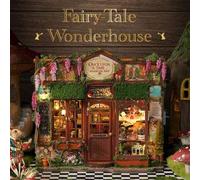 Shein Juego de estantería del Reino de los Cuentos de Hadas, Modelo de construcción de rompecabezas 3D, Kit de manualidades de casa en miniatura DIY, Decora