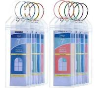 Shein Juego de etiquetas de equipaje transparentes para cruceros con anillo, de PVC duradero, perfectas para Royal Caribbean y Celebrity Cruises - Un acceso