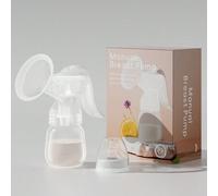 Shein Juego de extractor de leche manual con sistema de pistón - Incluye botella de 180 ml y tetina, plástico duradero, accesorio para grupo de edad de 14+