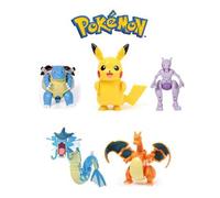 Shein Juego de figuras de Pokeball deformables auténticas de Pokémon, juguetes coleccionables de anime de Pocket Monster que incluyen Charizard, Blastoise,