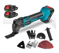 Shein Juego de herramientas múltiples oscilantes, máquina cortadora y recortadora de pala eléctrica, herramienta para trabajar la madera, pulido de metales,