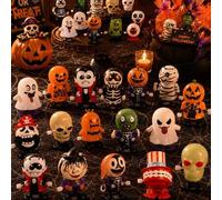 Shein Juego de Juguetes de Cuerda para Halloween, Surtido a Granel, Incluye Diseños de Calabaza, Bruja, Zombie, Vampiro, Momia, Adecuado como Rellenos de Bo