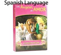 Shein Juego de mesa de Cartas Oráculo de Ángeles Románticos en español para principiantes, juegos de mesa para mujeres