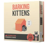 Shein Juego de Mesa Exploding Kittens - Exploding Kittens | Barking Kittens | Expansión | Juego de Cartas para los Amantes de los Gatos y las Explosiones |