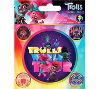 Shein Juego De Pegatinas Trolls World Tour Decorativas - Stickers Adhesivos con Diseños Originales para Personalizar Libretas, Móviles, Portátiles, Scrapboo