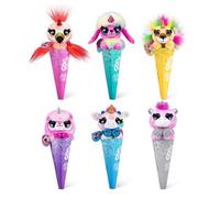 Shein Juego de peluches de animales de la serie fantasía Coco Cones Surprise con sorpresa coleccionable de bebé en el cono, juguete de animales para niñas y