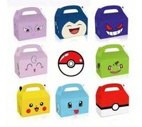 Shein Juego de Pokémon - 1 set/8 piezas - Caja de almacenamiento estilo Pikachu Pokémon, caja de almacenamiento para el hogar, caja de almacenamiento para e