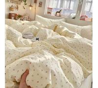 Shein Juego de ropa de cama de 3 piezas con estampado floral colorido, nueva llegada 2026, 2 fundas de almohada + 1 funda nórdica (sábana e inserto no inclu