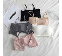 Shein Juego De Ropa Interior Femenina De 5 Piezas Que Incluye: Sostén, Camisola Para Chica, Top Tubular, Top De Encaje Y Sostén Deportivo