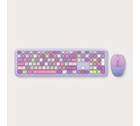 Shein Juego de teclado y ratón inalámbricos Mofii 666, diseño ultradelgado y lindo, adecuado para hogar y oficina, compatible con la mayoría de los disposit