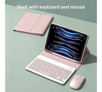 Shein Juego de teclado y ratón inalámbricos para iPad A16 11th/10th, 9th/8th/7th de 10.2 pulgadas, Air 10.9 pulgadas 11 pulgadas, con accesorios de tableta