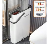 Shein Juego de trapeador y cubeta con escurridor, trapeador y cubeta con escurridor, trapeador de piso con cubeta, trapeador de limpieza 2 en 1, trapeador y