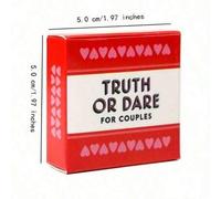Shein Juego de Verdad o Reto para parejas - Adecuado para viajar, 51 cartas, perfecto para una cita y el Día de San Valentín