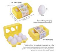 Shein Juego educativo de puzle de huevos para emparejar formas y colores, entrenamiento del pensamiento lógico, interacción entre padres e hijos, adecuado p