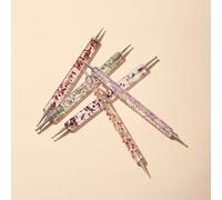 Shein Juego multifuncional de accesorios para arte de uñas, que incluye: pincel, bolígrafo de pintura de gel de doble extremo, paleta de mezcla, herramienta