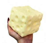 Shein Juguete antiestrés de queso jumbo extra grande de rebote lento, Needo, queso squishy, dumpling squishy, fidget, squishy, vuelta al cole