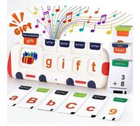 Shein Juguete de aprendizaje de fonética sin pantalla para niños de 3 a 6 años, aprende a leer con palabras de ortografía y juegos de matemáticas, actividad