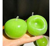 Shein Juguete de apretar de helado de manzana verde, bola de helado de aceite de coco caliente maleable con control de sonido, juguete de succión manual par